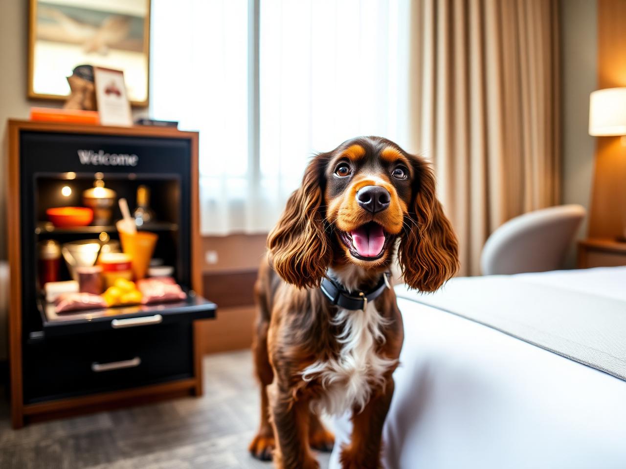 Hund på Boutique Central St. Moritz