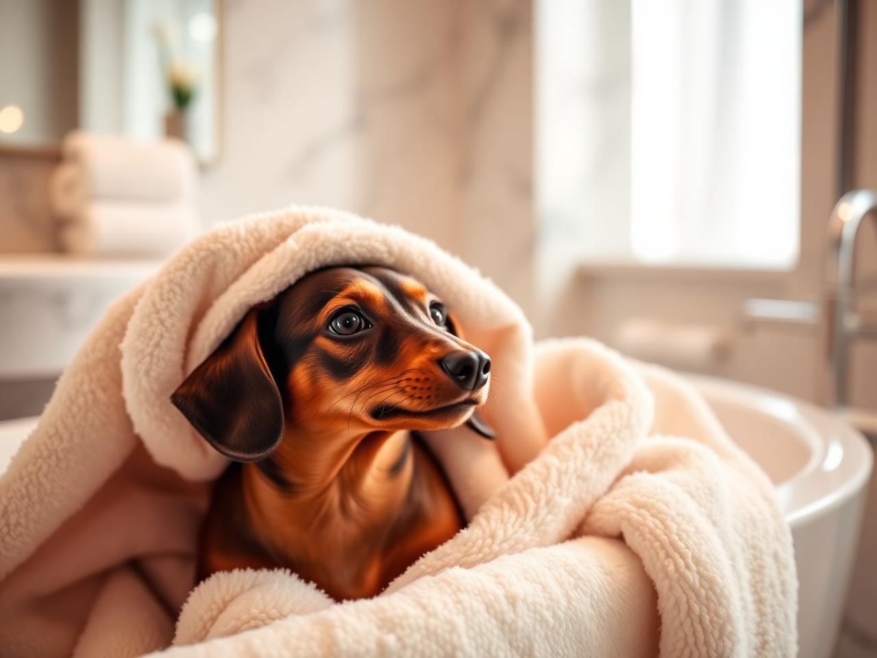 Hund på Grand Hotel St. Moritz